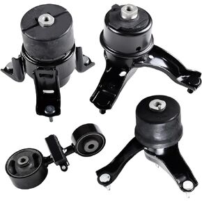 Engine Motor and Transmission Mount Set of 4 for 2002-2006 Toyota Camry 2004-2008 Solara 2.4L Engine Auto Replaces# A4203 A4204 A4207 A4211- Front, Right, Rear, Upper