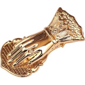 Vintage Lady's Hand Shaped Book Clip Gold Metal Paper Clips Document Handbook Storage Clip Seal Clamps for Coffee Tea Food Bags Decorative Clips for Office School Home DIY Use