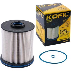 TP1015 Fuel Filter Fit for 6.6L Duramax Diesel Fuel Filter Compatible with 2017-2021 Chevrolet Silverado/GMC Sierra 2500HD 3500HD 2014-2018 Chevrolet Cruze Replace# 23304096, 22937279, 23456595