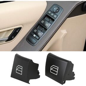 Jaronx 2PCS Driver Window Switch Button Covers Compatible with Mercedes Benz, Power Window Master Switch Repair Button Caps Lift Button Compatible with Mercedes Benz ML GL R Class W164 X164 W251