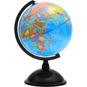 الكرة الأرضية التعليمية لتعلم الأطفال - كرات العالم الدوارة مقاس 8 بوصات مع حامل للطلاب الذين يتعلمون الجغرافيا، خريطة العالم موفا غلوب المزخرفة لغرفة الأطفال والفصول الدراسية أو المكتب أو المكتب أو المنزل