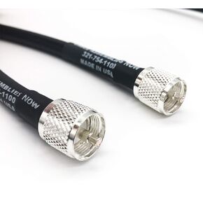 Cable Assemblies Now-LMR-400/LMR400-3Feet- PL259 UHF Male to UHF Male connectors-Times Microwave Low Loss Cable Coaxial Cable- CB Ham Radio Antenna - Made in USA