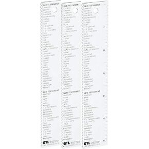 6" Straight-edge Ruler with Books of the Bible (3)