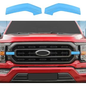 Linskip Grille Inserts Compatible with 2021 Ford F150 XL XLT, for 2022 F150 XL, for 2023 F150 XLT Grille Guard Cover Trim, Exterior Accessories(Baby blue)