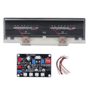 Portable VU Meter with Driver Board Kit VU Meters Board Adjustment Power Amplifier DB Meter with Backlit for DIY Home Car Used in Recording Studio, Mixer