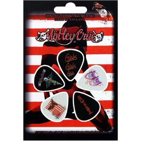 Motley Crue Plectrum Pack: Red, White & Crue