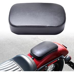 Goldfire Motorcycle Passenger Seat Cushion with 8 Suction Cups Rear Seat Pillion Pad for Harley Sportster 883 1200 Touring XL Dyna Custom Chopper Back Seat Accessories