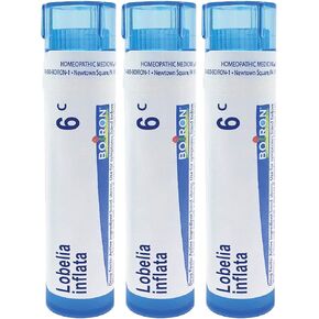 Boiron Lobelia Inflata 6c Homeopathic Medicine for Nausea from Tobacco Withdrawal - Pack of 3 (240 Pellets)