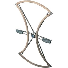 Lewmar 40" Folding Boat Steering Wheel Kit with Patented Folding Design for Cockpit Space Savings, 6 Spokes with 2 Twisted Buttress-Threaded Split Spoke, for Yachts with 32-42" Wheels