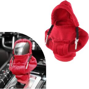 Car Gear Shift Knob Cover, Fashionable Sweater Design Shift Knob Cover Trim, Universal Soft Gear Shift Protector, Auto Interior Decor Accessories for Manual & Automatic (Purple)