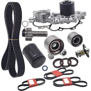 Rldym TKT-025 Engine Timing Belt Kit with Water Pump Compatible for 1995-2004 Toyota Tacoma 4Runner Tundra T100 3.4L V6 16100-69398-83, 13540-62021, 90916-03075, 13568-YZZ03, 13505-62070 5VZFE