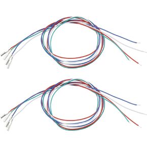 eMagTech 2 Sets(8PCS) Cartridge Phono Cable Leads Header Wires for Turntable Phono Headshell Replacement Accessories 35mm Length