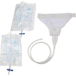 حقيبة جمع البول للرجال من Estink، قابلة لإعادة الاستخدام من السيليكون للرجال، أكياس قسطرة البول للرجال، حقيبة تصريف لجمع البول يمكن ارتداؤها للرجال المسنين والمرضى طريح الفراش in Kuwait