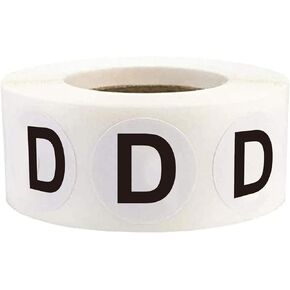 Letter B Inventory Labels 1 Inch Round Circle Dots Labels - Capital Letter b Stickers 500 Adhesive Stickers