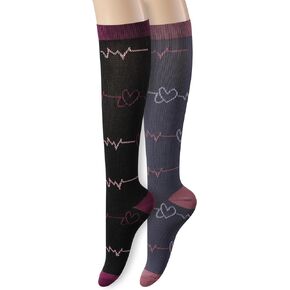 GKX 6 Pairs Compression Socks for Women Circulation 15-20 mmHg Athletic Running Cycling Teacher Travel Recovery