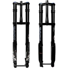 شوكة الدراجة الجبلية ZTZ، شوكة تعليق هوائية مقلوبة ذات تاج مزدوج، تعزيز المحور من خلال 15 × 110 مم، السفر 180 مم، تعديل الارتداد، شوكة أمامية مدببة مناسبة لفرامل القرص 26/27.5/29 MTB AM FR DH in Kuwait