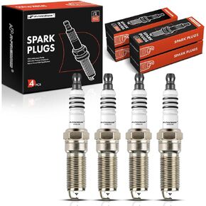 A-Premium Iridium Platinum Spark Plugs Compatible with Ford Explorer 2014-2019, Escape 2013-2019, Fusion, Focus 2013-2018, Mustang, Taurus, Special Service Police Sedan & Lincoln MKZ, MKC, Pack of 4