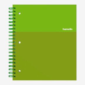 Scribzee Hamelin, Spiral Notebook, 8.5x11in, College Ruled, Hardcover, 90shts/180 Pages, 3 Subject Notebook, ELECTRIC Blue