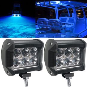 Pontoon Boat Docking Light Navigation Light, Utility Marine Led Lighting Boat Headlights Deck Light Boat Spreader Light for Kayak Bass Pontoon Sailboat (White)