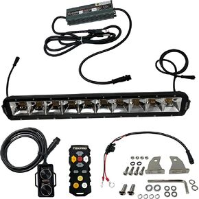 FOXPRO Mudcutter Bowfishing Lights 1 قارب LED ضوء يعمل عن بعد مع لون وسطوع قابل للتعديل