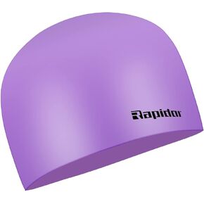 Swim Cap by Rapidor, Silicone Unisex for Adults and Teens, RC907 Series