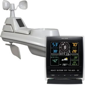 AcuRite 01517RM Wireless Weather Station with 5-in-1 Weather Sensor: Temperature and Humidity Gauge, Rainfall, Wind Speed and Wind Direction