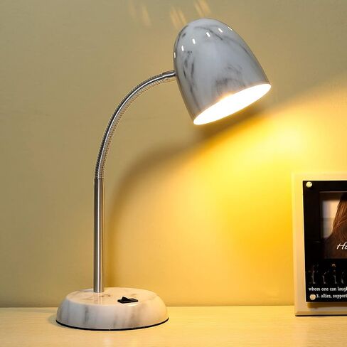 مصباح طاولة للعناية بالعين بتصميمات بسيطة للمنزل E26 Led برغي معدني أساسي مصباح مكتبي مع خرطوم مرن معقوفة للرقبة مصباح دراسة لغرفة النوم والمكتب وغرفة المعيشة ومفتاح تشغيل/إيقاف مريح (أخضر) in Saudi Arabia