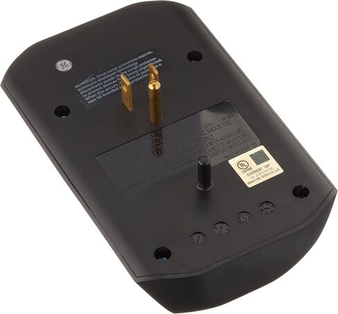 GE Pro 6-Outlet Extender, 2 Pack, Surge Protector, Spaced Wall Tap, Side-Access, 3-Prong Power Strip, Charging Station, 560 Joules, UL Listed, Gray, 47846 in Saudi Arabia