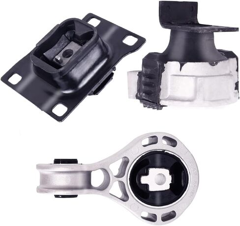 محرك المحرك وناقل الحركة مجموعة تثبيت 3 قطعة متوافقة مع يناسب 2008 2009 2010 2011 Ford Focus 2.0L A5322 A2986 A5312 3087 2986 3103 8S4Z6068A 1061-131 5S4Z-6038BB in Kuwait