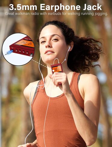 Radios Portable AM FM with Stereo Sound, Battery Powered Radio with Best Reception for Indoor & Outdoor and Emergency Use, Transistor Antenna, LCD Display, Alarm Clock, Sleep Timer, Gifts for Elderly in Saudi Arabia