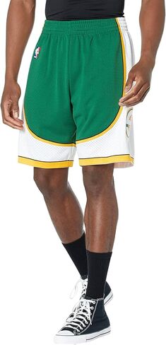 ميتشل آند نيس NBA Swingman Road Shorts Supersonics 07-08 أخضر داكن LG in Kuwait