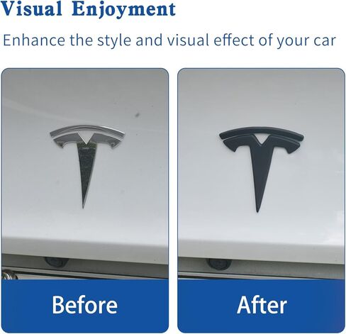 ملصق غطاء شعار Y للنموذج Y 3 قطع/مجموعة متوافقة مع ملحقات شعار Tesla Model Y (أسود مطفي) in Kuwait
