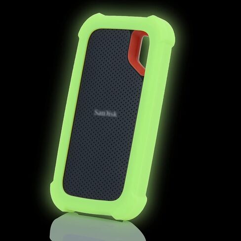 LEFXMOPHY Case Cover Replacement for SanDisk Extreme Portable New Generation SDSSDE61 500GB 1TB 2TB 4TB External SSD, E61 Soft Silicone Portective Skin Sleeve, Black in Saudi Arabia