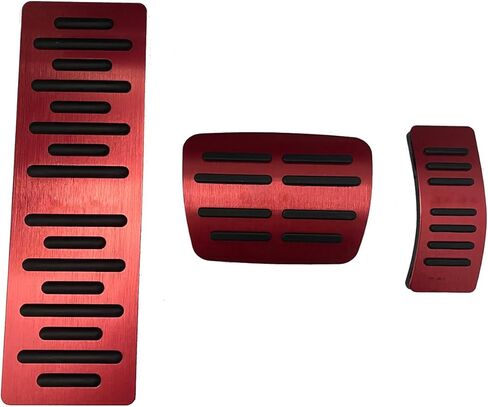 Car Brake Gas Pedal Cover, Non-Slip NO Drill Performance Automotive Foot Pedal Pads Compatible with Audi A3 A4 A5 A6 A7 A8 Q3 Q5 Q7 Q8 SQ5 SQ7 SQ8 TT TTRS (Black,2pcs) in Saudi Arabia