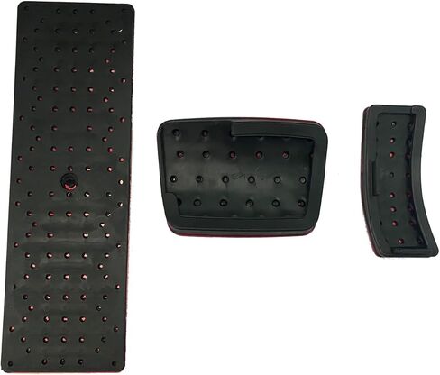 Car Brake Gas Pedal Cover, Non-Slip NO Drill Performance Automotive Foot Pedal Pads Compatible with Audi A3 A4 A5 A6 A7 A8 Q3 Q5 Q7 Q8 SQ5 SQ7 SQ8 TT TTRS (Black,2pcs) in Saudi Arabia