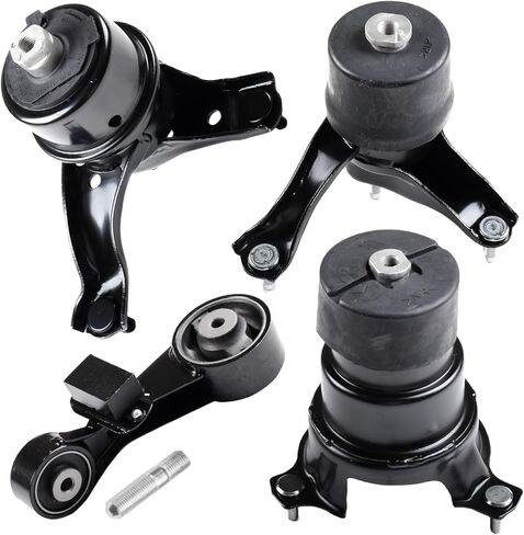 محرك المحرك وناقل الحركة مجموعة من 4 قطع لسيارة Toyota Camry 2004-2008 Solara 2.4L للمحرك التلقائي # A4203 A4204 A4207 A4211- أمامي، يمين، خلفي، علوي in Kuwait