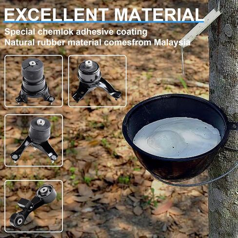 محرك المحرك وناقل الحركة مجموعة من 4 قطع لسيارة Toyota Camry 2004-2008 Solara 2.4L للمحرك التلقائي # A4203 A4204 A4207 A4211- أمامي، يمين، خلفي، علوي in Kuwait