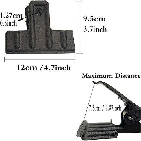 Locci Black Large Bull Clips,10 Pack Medium Binder Clips 3 Inch Drawing Board Clips,Big Clip for Food Bags,Art,Office and Home Kitchen (77 mm) in Saudi Arabia