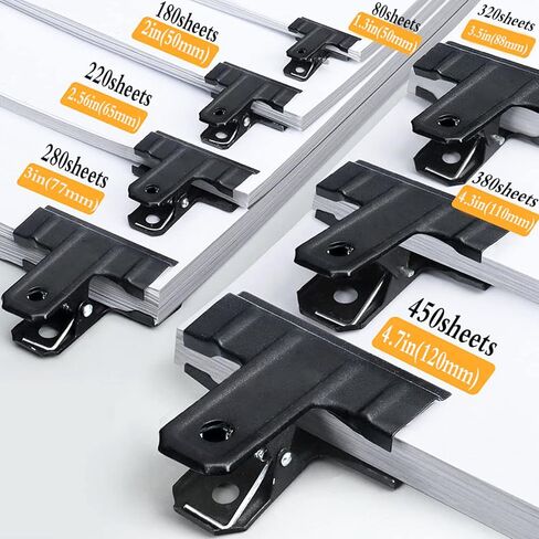 Locci Black Large Bull Clips,10 Pack Medium Binder Clips 3 Inch Drawing Board Clips,Big Clip for Food Bags,Art,Office and Home Kitchen (77 mm) in Saudi Arabia