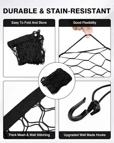 Karltys Trunk Cargo Net لـ 2020-2024 Kia ​​Telluride Accessories نمط المغلف شبكة البضائع الخلفية القابلة للتمدد من النايلون المرن شبكة تخزين منظم in Kuwait