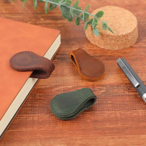 3 قطع من الإشارات المرجعية الجلدية المغناطيسية المخصصة، حامل الإشارات المرجعية الجلدية الرجعية، لمحبي الكتب، والقراء، والسيدات والأطفال، وهدايا التخرج لزملاء الدراسة (3 ألوان) in Kuwait