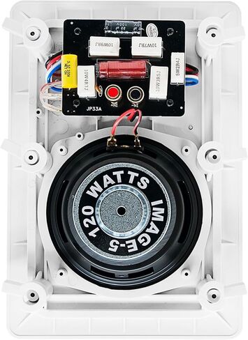 Earthquake Sound Imãge-C25X (Single) Dual-5.25" 2-Way In-Wall Center Channel Speaker with Paintable Grille in Kuwait