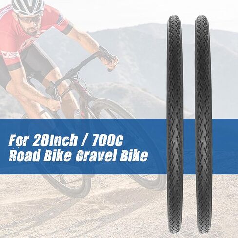 NO.199 - BALINGE 2 Pack Road Bike Tire 700 * 35C Bike Replacement Tire,Folding Replacement Tire for Bicycle, Wear-Resistant，2 Pack，Brown Wall in Saudi Arabia