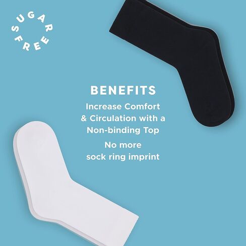 Health & Comfort Mens Diabetic OTC Socks 3 Pairs in Saudi Arabia