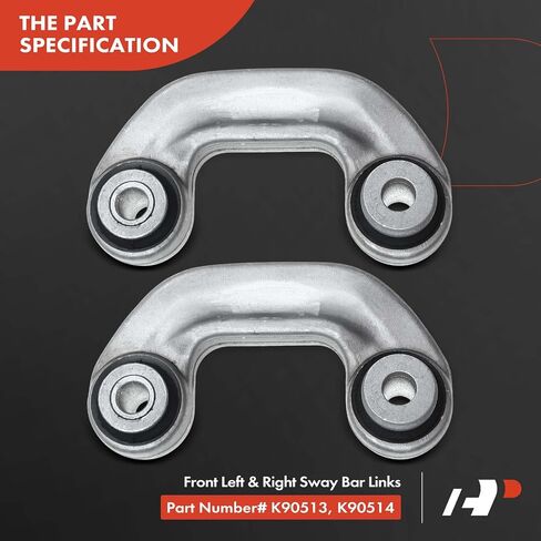 A-Premium 2 x Front Sway Bar Links Stabilizer Bar Links, Compatible with Volkswagen Passat 1998-2005, Audi A4 (Quattro) 1998-2001, A6 (Quattro) 1998-2004, RS6 2003-2004, S4 2000-2002, S6 2002-2003 in Saudi Arabia
