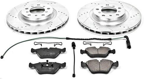 Power Stop K2903 Front Z23 Carbon Fiber Brake Pads with Drilled & Slotted Brake Rotors Kit in Saudi Arabia