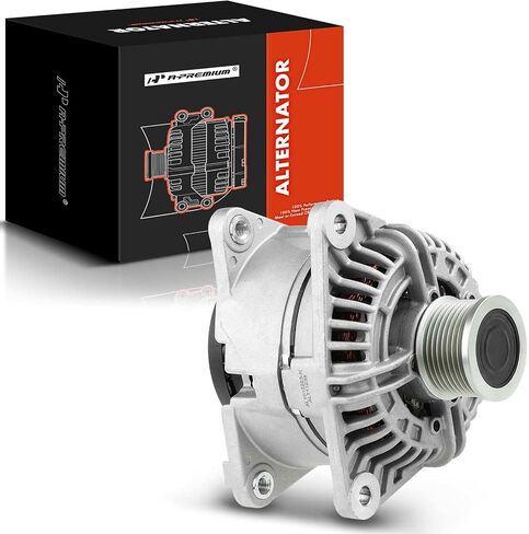 A-Premium Alternator Compatible with Dodge Ram 2500, Ram 4000 2006-2009, Ram 3500 2006-2007, L6 5.9L, 12V 136A Clockwise 8-Groove Clutch Pulley, Replace# 0124525105, 0124525154 in Saudi Arabia