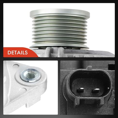 A-Premium Alternator Compatible with Dodge Ram 2500, Ram 4000 2006-2009, Ram 3500 2006-2007, L6 5.9L, 12V 136A Clockwise 8-Groove Clutch Pulley, Replace# 0124525105, 0124525154 in Saudi Arabia