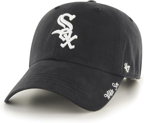 '47 MLB Chicago White Sox Women's Miata Clean Up Adjustable Hat, Black in Saudi Arabia