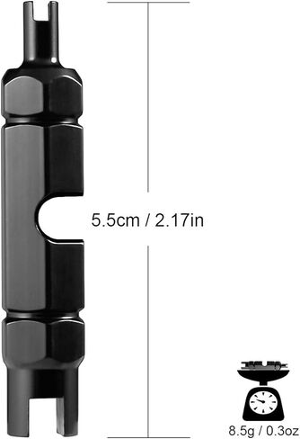 أداة إزالة الصمام الأساسية - أداة شد صمام الدراجة الأساسية 3 في 1 لكل من تطبيق إطار الدراجة صمام شريدر وبريستا - اختر اللون in Kuwait